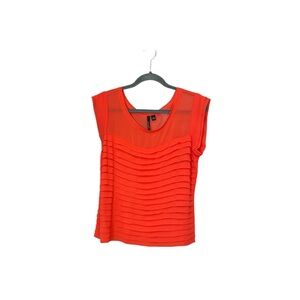 Essentials Milano Vibrant Orange Women's Blouse…Citrus…Sz LXL